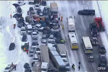Shocking 96-Car Pileup Near Toronto Could Have Been Much Worse