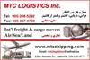 1 MTC Logistics Inc. - Int&amp;#39;l freight and cargo movers - Air / Sea / Land