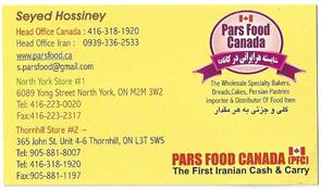 Pars Food Canada