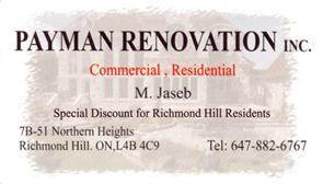 Payman Renovation Inc.