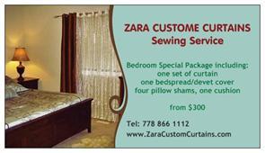 Zara Custom Curtains (Sewing Service)