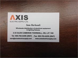 Axis Electric Supply Ltd.