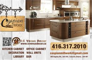 1-  Caspian Mill Work - Carpentry, Millworking, Custome Cabinets And Woodworks In Toronto/Gta | Library - Wall Unit-Bar-Fireplace- Book Shelving-Wood Library Freestanding And Built-In